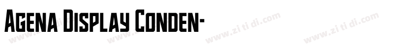 Agena Display Conden字体转换